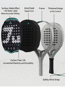 Palas de Pádel <span class=keywords><strong>Nox</strong></span> Fabricadas en Fábrica, Fibra de Carbono <span class=keywords><strong>18k</strong></span>, Palas de Pádel Personalizadas OEM al por Mayor, Productos Bullpadel de Alta Calidad - Product Image 5