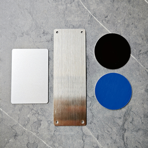 Nhà máy thực hiện tùy chỉnh kim loại Anodized nhôm tên nơi tên công ty thẻ logo Laser khắc thăng hoa in kỹ thuật số - Product Image 3