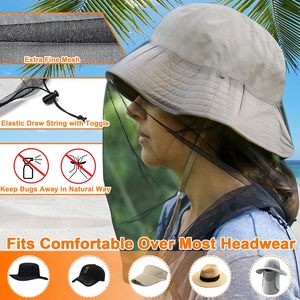 Cappello Protettivo da Campeggio con Rete Anti-Insetti per Esterni, Copertura Completa per Testa e Volto, Anti-Zanzare e Api - Product Image 2