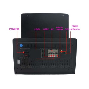 Système multimédia horizontal à vertical 9,7 pouces, autoradio double DIN, écran autoradio, lecteur vidéo, radio stéréo - Product Image 3