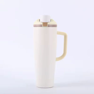 Gobelet de voiture grande capacité avec poignée, en acier inoxydable 304, double paroi isolée sous vide, affichage de la température, écologique - Product Image 2