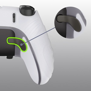 เคสซิลิโคนนิ่ม PlayVital Clear Decorative Rubber Protector ป้องกันรอยขีดข่วน สำหรับจอยไร้สาย PS5 Edge - Product Image 6