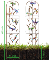 Treillis architectural de jardin pour la protection de la vie privée, compatible serre, sans plomb, pour aménagement résidentiel de luxe, lot de 2