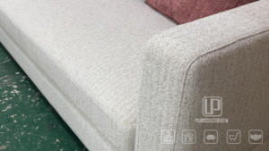 Conjunto de Sala de Estar de Lujo Estilo Italiano, Muy Popular, con Tapicería Curva de Tela, Conjunto de Lujo para Sala de Estar - Product Image 5