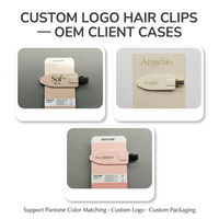 Genya Clips Cheveux Longs 7cm Anti-Plis Personnalisables LOGO Mat, Épingles Anti-Marques 8cm Grandes, Clips à Boucles pour Soins de la Peau