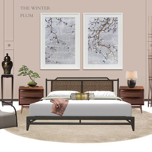Design classico Chines fiore decorativo Wall Art Canvas Painting Hotel home <span class=keywords><strong>bagno</strong></span> decorazione moderna appeso a parete pittura a olio - Product Image 3