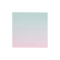 Blocs-notes adhésifs dégradés, design nuage et paysage, couleurs pastel, pour la prise de notes et les messages
