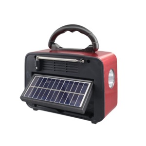 <span class=keywords><strong>Radio</strong></span> portable rétro vintage AM/<span class=keywords><strong>FM</strong></span>/SW 3 bandes, style bois classique, lampe torche solaire, haut-parleur Bluetooth pour la maison, le camping en plein air - Product Image 2