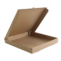 Recyclable prix logo personnalisé boîte alimentaire papier ondulé brun 9 10 11 12 14 18 pouces boîte à pizza emballage
