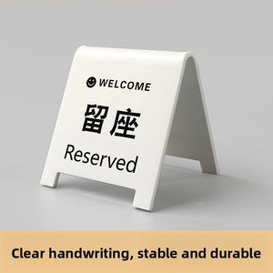 Carte de réservation de table en acrylique Affichage de carte de numéro de table de restauration Équipements d'<span class=keywords><strong>hôtel</strong></span> pour siège réservé pour restaurants et cafés - Product Image 6