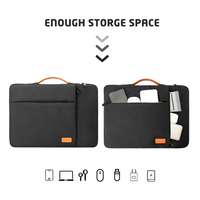 Funda Protectora para Portátil de 15.6 Pulgadas con Logotipo Personalizado, Ligera, para Negocios, Bandolera, Portátil, Impermeable, de Poliéster