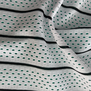 220gsm thân thiện với môi Polyester chim mắt lưới vải dày đặc sợi ngang dệt kim thể thao & bóng đá phù hợp với cổ phiếu rất nhiều từ các nhà sản xuất - Product Image 5