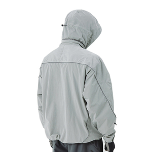 Custom Men's 100% Nylon Glow-in-the-Dark <strong>Waterproof</strong> Motorcycle <strong>Jacket</strong> for Spring Riding <strong>Thin</strong> Design - Product Image 6