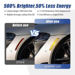 थोक 4 पीसी फ्रंट रियर साइड मार्कर बम्पर सिग्नल लाइट टोयोटा सुप्रा 2020-2021 एक्सेसरीज़ के लिए - Product Image 2