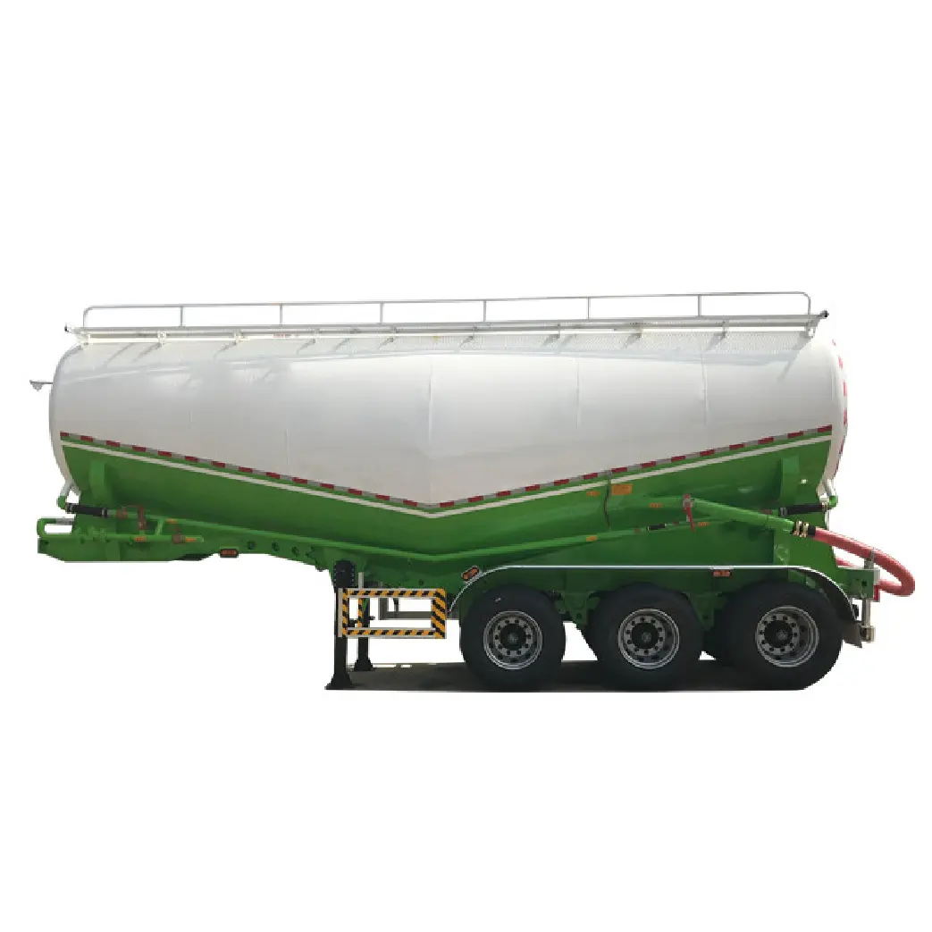 Mais Popular Novo ou Usado 3 Axl 40ton 50ton V-Tipo A Granel Tanque De Cimento Fly Ash Cimento Bulker Silo Tanker Trailer Pneumático Para Venda