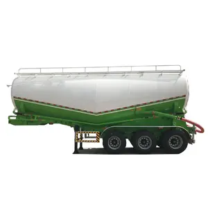 Most Popular New or Used 3 Axl 40ton 50ton V-Type Bulk Cement Tank Fly Ash Cement Bulker Silo Tanker Trailer Pneumatic For Sale