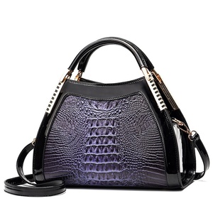 2025 nuovo classico Design <span class=keywords><strong>europeo</strong></span> <span class=keywords><strong>coccodrillo</strong></span> americano di grande capacità da donna borsa con cerniera Cross-Border tracolla Logo PU - Product Image 6