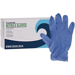 ถุงมือไนไตรล์แบบไม่มีแป้ง รุ่น Boardwalk 380 ขนาด X-Large หนา 4 มิล ขนาด 9.5 นิ้ว สีน้ำเงิน ถุงมือป้องกันแบบใช้แล้วทิ้ง บรรจุ 100 ชิ้น/แพ็ค - Product Image 6