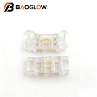Connecteur de bande lumineuse LED 4mm 5mm 8mm 10mm Adaptateur 2 broches 3 broches 4 broches 5 broches RGB Courant Cristal Lumière SMD Cob Connecteur de bande lumineuse LED