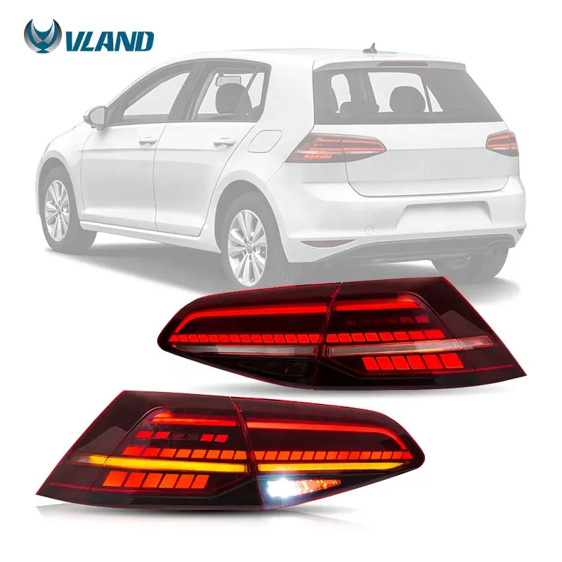 Feux arrière à LED VLAND pour Volkswagen Golf 7 MK7 MK7.5 2013-2019