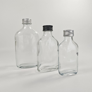 Mới được thiết kế 50ml 100ml 200ml thủy tinh chai rượu vang nước giải khát nước trái cây con dấu bao bì OEM chai thủy tinh - Product Image 1