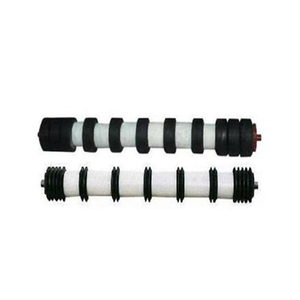 Neue Nylon-Förder rolle mit Gummiringscheiben-Rücklauf rolle für Förderer - Product Image 1