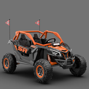 รถเด็กไฟฟ้า24V นั่งบนรถพร้อมรีโมตของเล่นสำหรับทุกเพศที่มีล้อพลาสติก4ล้อ<span class=keywords><strong>2</strong></span>ที่นั่งสำหรับเด็กอายุ11ถึง13ปี - Product Image 6