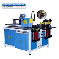 Machine de coupe, de poinçonnage et de cintrage de barres omnibus hydrauliques fermées trois en un de haute qualité