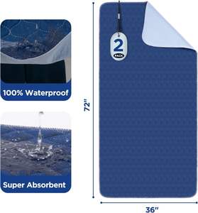 Almohadillas absorbentes de 4 capas para orinar, Protector de colchón impermeable lavable, almohadillas para cama de incontinencia para niños, adultos, mascotas - Product Image 4