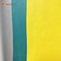 Tahan air 550gsm 500d 0.35mm ketebalan Pvc vinil dilaminasi plastik poli terpal gulungan Atau kain bahan lembar untuk penutup tenda