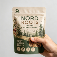 Pochette personnalisée résistante aux enfants en mono-PE laminé, 100 % recyclable, pour l'emballage de snacks