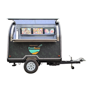 Camion de restauration rapide personnalisé YT-FR220WD, noir, pour café, hot-dogs, glaces, jus, pizzas, chariot de restauration rapide, bar - Product Image 1