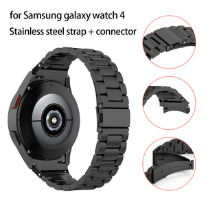 Correa de Reloj Inteligente para <span class=keywords><strong>Samsung</strong></span> Galaxy Watch 7 6, Correa de Metal de Acero Inoxidable, Diseño de Tres Cuentas, Ajuste Perfecto Sin Espacios - Product Image 2