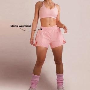 Custom Sample Quick Dry Fitness Sports Bra 2 Pieces Workout Clothing High Waisted Gym Shorts Yoga Sets - Product Image 3