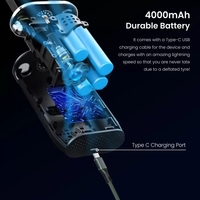 Vente en gros 3668 Mini gonfleur de pneu de voiture numérique portable durable lumière LED pompe à air automatique avec gonflage des pneus 12V