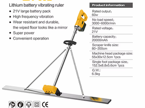 Nouvelle vente de <span class=keywords><strong>chape</strong></span> vibrante en béton alimentée par batterie au lithium à moteur unique de 1.2m <span class=keywords><strong>pour</strong></span> un polissage de nivellement efficace - Product Image 3