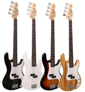 Factory Wholesale Price Electric Bass 4 Strings Guitar Maple Neck Electric Guitars For Sale Custom Bass Guitar