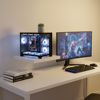 Boîtier PC Gamer ATX PCOOLING OEM Faible MOQ, Boîtier d'Ordinateur Gamer Full Tower avec Verre Trempé