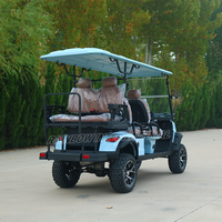 Buggy de golf utilitaire personnalisé, voiture de tourisme électrique, buggy utilitaire tout-terrain, voiturette de golf de chasse 4 + 2 places