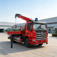 Nouvelle grue montée sur camion lourd de 8000 kg, cabine Sinotruk, rayon d'action de 18,5 m, grue hydraulique avec roulement