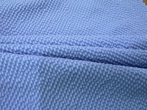 Blue bubble crepe fabric textured wrinkle cloth for dress apparel <b>home</b> <b>textile</b> decoration - Product Image 4