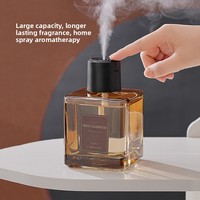 Diffuseur de parfum automatique sans flamme et sans alcool de 500 ml, grande capacité, appareil d'aromathérapie, parfum durable 3 mois, flacon carré