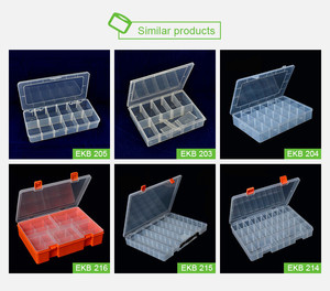 Boîte de rangement de piles, boîte de rangement en plastique transparent bon marché avec séparateur - Product Image 3