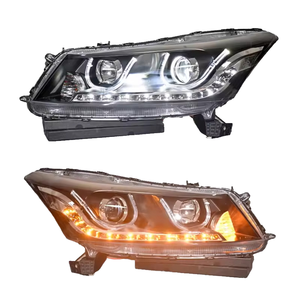 2008-2013 for Eighth Generation <b>LED</b> <b>Headlight</b> Assembly With Daytime Running Lights Modified Flowing Water Effect 2008-2013 - Product Image 1