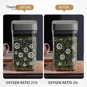 Vacare Wholesale Airtight <b>Square</b> Pet Food & Beverage Storage <b>Container</b> <b>Plastic</b> Food Grade Material Keep Fresh Customized Color - Product Image 2