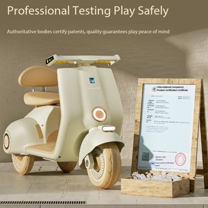 Tricycle électrique <span class=keywords><strong>en</strong></span> plastique pour enfants avec batterie 6V 4A et moteur 380, fonction éducative précoce - Product Image 2