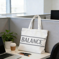 Sac fourre-tout en toile souple, léger et spacieux, fabriqué avec des matériaux recyclés écologiques de qualité supérieure, prix de gros, pour les trajets au bureau