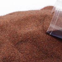 Granat abrasif Hard Rock 80 Mesh faible poussière haute densité sable de granat industriel rouge 80A pour découpe à jet d'eau et sablage