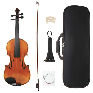 Violín <span class=keywords><strong>de</strong></span> Alta Calidad con Cuerpo <span class=keywords><strong>de</strong></span> <span class=keywords><strong>Madera</strong></span>, Accesorios <span class=keywords><strong>de</strong></span> Ébano, <span class=keywords><strong>Madera</strong></span> Maciza con Patrón <span class=keywords><strong>de</strong></span> <span class=keywords><strong>Ojo</strong></span> <span class=keywords><strong>de</strong></span> Pájaro, Violín Hecho a Mano para Profesionales - Product Image 2