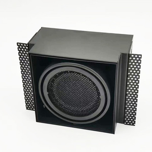 Современный дизайн, алюминиевый сплав, светодиодный светильник черного цвета с одной головкой <span class=keywords><strong>Ar111</strong></span> Cob-решетка, точечная лампа, квадратная, без обрезки для гостиной - Product Image 5